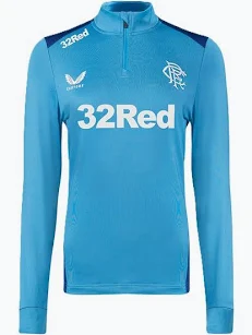 RANGERS PLAYERS TRAINING 1/4 ZIP MIDLAYER