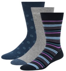 TED BAKER 3 Pack Mens Cotton Blend Sock