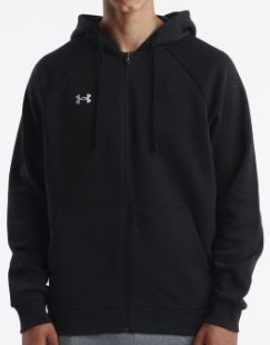 UA Rival Fleece Full Zip Mens Hoodie