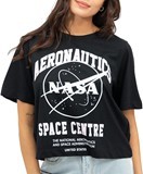 NASA SPACE CENTRE BOXY CROP TSHIRT OFM