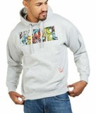 MARVEL LOGO CHARACTERS MENS HOOD OFM