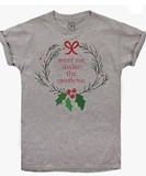 GAME ON MISTLETOE LADIES T OFM