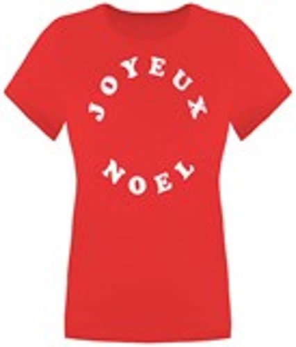 GAME ON JOYEUX NOEL LADIES T OFM