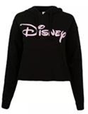 DISNEY PLAIN LOGO CROPPED HOOD OFM