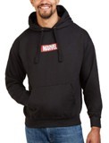 MARVEL BOX LOGO MENS HOOD BLACK OFM